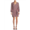 FRNCH Plaid Wrap Around Mini Dress