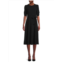 DKNY Ruched-Sleeve Midi A-Line Dress