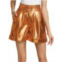 Kimberly Goldson Lizzie Pleated Metallic Shorts