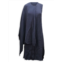 Adam Lippes Cape Dress In Navy Blue Viscose