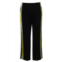 Diane Von Furstenberg Contrast Side Stripe Trousers In Black Triacetate