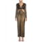 Renee C. Metallic Cutout Maxi Dress