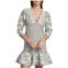 ByTiMo Linen-Blend Floral Mini Dress