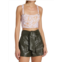 Jonathan Simkhai Tilly Cropped Floral Crisscross Top