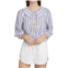 Xirena Lulu Striped Tie-Front Top