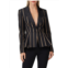 Self-Portrait Striped Peplum Blazer