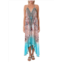 Ranee  s Halter Shark Hem Cover Up Dress