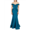 Rene Ruiz Collection Embellished Peplum Fit & Flare Gown