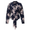 Marissa Webb Floral Wrap Blouse