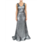 Rene Ruiz Collection V Neck Sequin Mermaid Gown