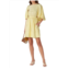 Tibi Gemma Linen Blend Cape Dress