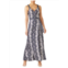 Diane von Furstenberg Elisha Snakeskin Print Silk Wrap Maxi Dress