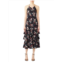 Marissa Webb Floral Halterneck Tiered Midi Dress