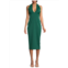 Kimberly Goldson Chrissi Halter Midi Sheath Dress