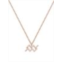 EF Collection 14K Rose Gold & 0.06 TCW Diamond Aquarius Pendant Necklace/14