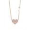 Sydney Evan 14K Rose Gold & 0.08 TCW Diamond Heart & Key Chain Pendant Necklace/16