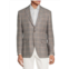 Saks Fifth Avenue Modern Fit Plaid Linen Blend Blazer