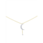 Meira T 14K Two Tone Gold & 0.32 TCW Diamond Moon & Star Diamond Pendant Necklace/18