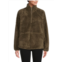 Sage Collective Wander Faux Shearling Zip Pullover