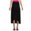 MISA Los Angeles Dalida Ruched Asymmetric Midi Skirt