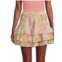 MISA Los Angeles Marina Print Tiered Mini Skirt