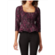 Nanette Lepore Floral Jacquard Peplum Top