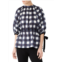 Mother of Pearl Plaid Mockneck Longline Top