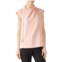 Tibi Mockneck Cap Sleeve Top