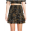 Poupette St Barth Triny Print Smocked Mini Skirt