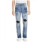 Evolution In Design High Rise Light Wash Distressed Jeans