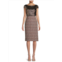 St. John Sequin Tweed Pencil Dress