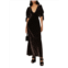 Sea New York Valerie Burnout Velvet Maxi Dress