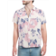 Saryans Arthur Short Sleeve Leaf Print Button Down Shirt