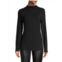 Elie Tahari Gathered Mockneck Long Sleeve Top