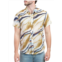 Saryans Arthur Short Sleeve Abstract Button Down Shirt