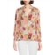 Alice + Olivia Reilly Faux Pearl Floral Blouse