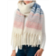 MARCUS ADLER Plaid Fringe Scarf