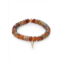 Sydney Evan Spike Charm 14K Yellow Gold, Diamond & Hessonite Garnet Beaded Bracelet