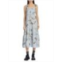 Erdem Leaf Print Tiered Midi Dress