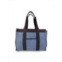 Fendi Blue Denim Black Canvas Ff Medium Tote Preowned