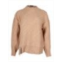 Maxmara Weekend Cable Knit Sweater In Camel Wool