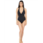 La Blanca Mesh-Merizing Side Mesh Multi Strap Cross-Back Mio One-Piece