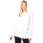 H Halston Long Sleeve Drape Detail Pullover