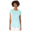 Eileen Fisher Crew Neck Boxy Tunic in Organic Linen Jersey