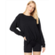 THRIVE SOCIETE Rib Crew Slit Sweatshirt