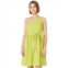 Halston Miley One Shoulder Crepe Dress