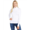 Womens Three Dots Refined Rib L/S Turtleneck