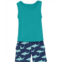 Kickee Pants Kids Tank & Cargo Shorts Outfit Set (Toddler)