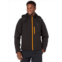 Mens ORORO GEARWRENCH Heated Hooded Jacket (Black with Orange Zipper)