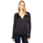 Vince Charm Button Double V-Neck Popover